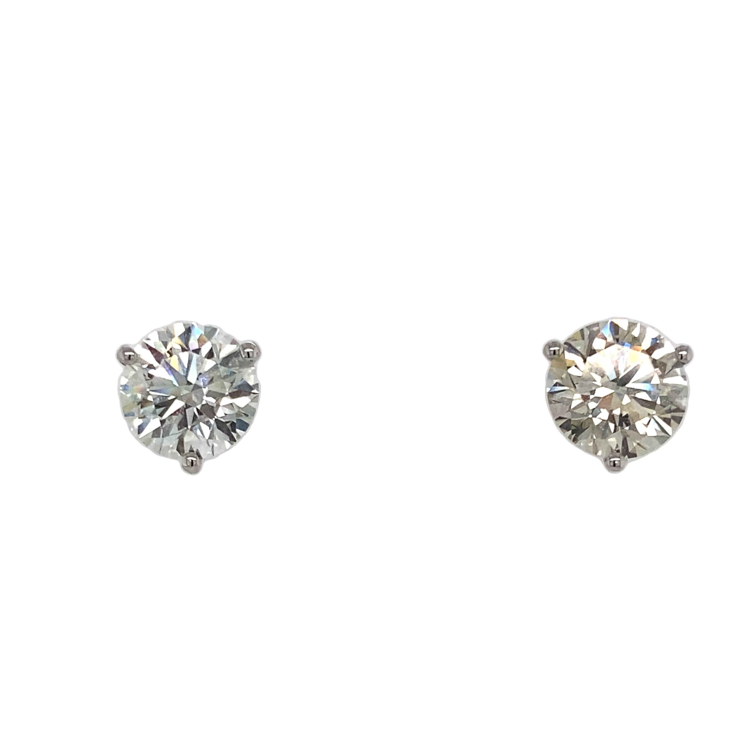 4.11Tw Round Lab Grown Diamonds Studs Diamonds Inc Jewelry