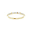 Trio Baguette Pave Band