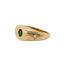 Star Small Emerald Signet Ring