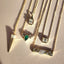 Diamond Rectangle Baguette Necklace