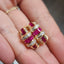 Vintage Ruby Earrings