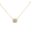 Diamond Rectangle Baguette Necklace