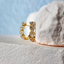Heart Diamond Hoops