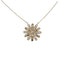 Diamond Flower Pendant Necklace