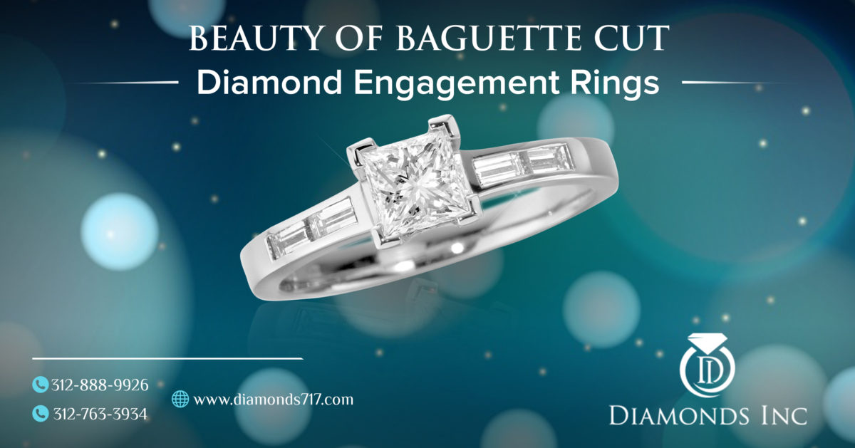 Beauty of Baguette Cut Diamond Engagement Rings
